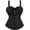 Black, variant on Steampunk Corset Tops for Women Bustier with Straps Pirate Costume Gothic Ladies Basques Halloween Brown 3XL