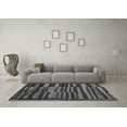 thumbnail image 3 of Ahgly Company Indoor Rectangle Abstract Gray Modern Area Rugs, 4' x 6', 3 of 4