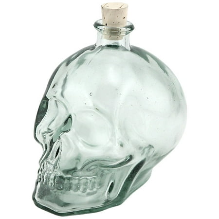 - Skull Shaped Hand Blown Glass Decanter - 1 Liter