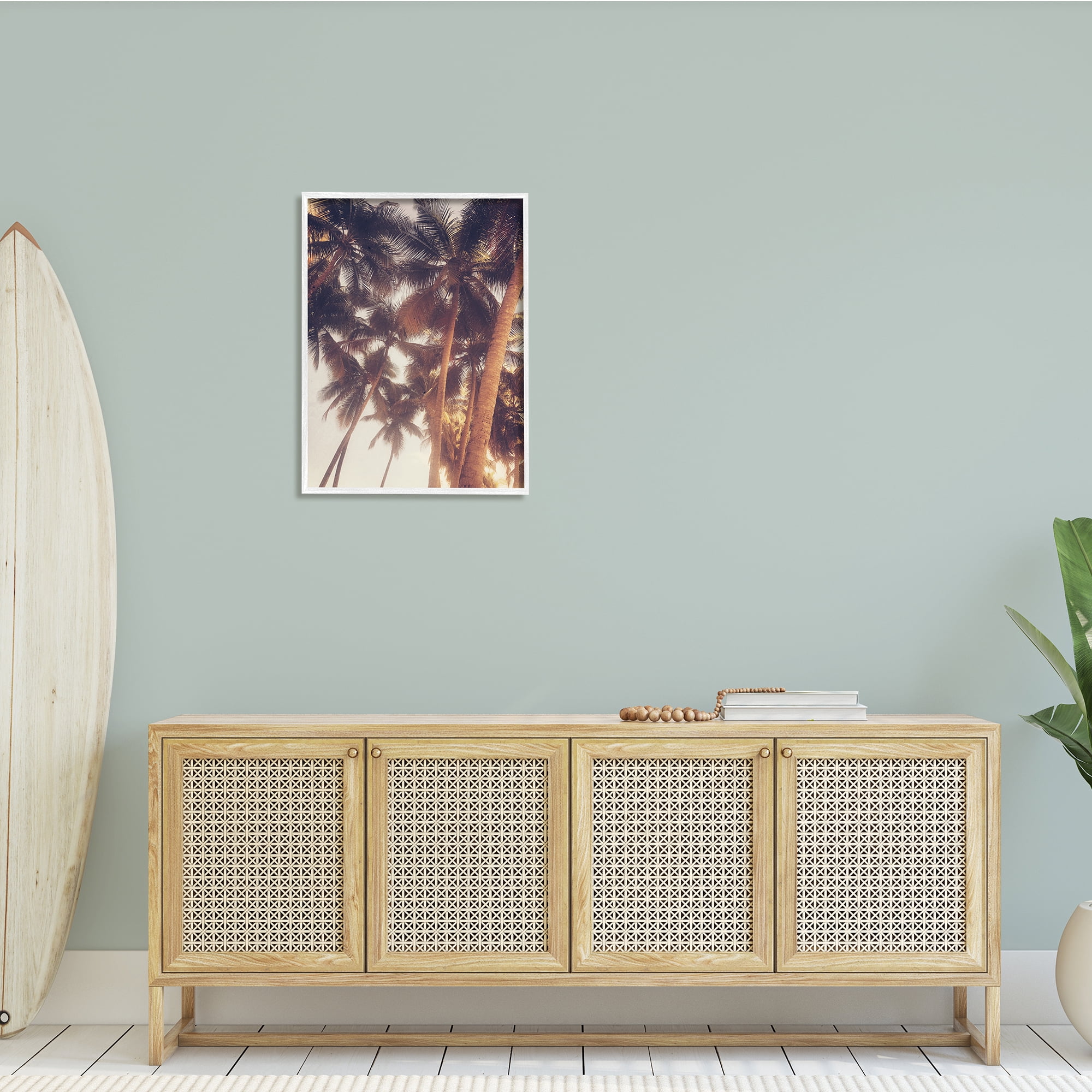 Stupell Indtries Sun Bleached Palm Tree Tops Vintage Summer Sky,24 x 30,Design by Acosta
