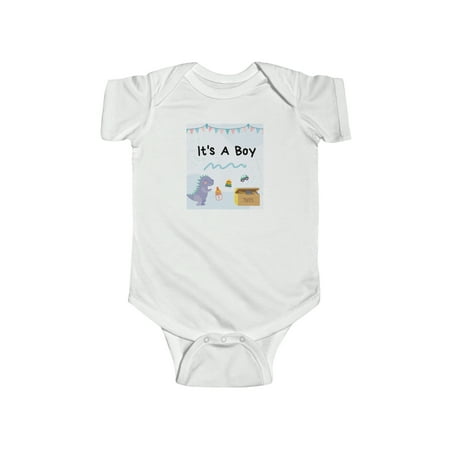 

Its a Boy Infant Fine Jersey Bodysuit