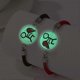 thumbnail image 3 of Pulseras románticas luminosas de sol y luna para mujer, tejidas a mano y ajustables., 3 of 5
