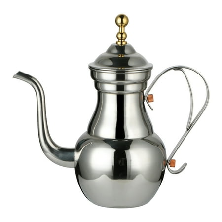 

NUOLUX Household Coffee Pot Stainless Steel Filter Pot Long Narrow Spout Kettle Tea Pot