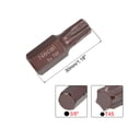 thumbnail image 2 of Unique Bargains Torx Bits 3/8 Inch 10mm Hex Shank 30mm Length Magnetic Screwdriver T45 Driver Bit S2 Alloy Steel, 2 of 4