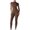 Brown Zipper Neck Jumpsuit, variant on UTSJKR Women's Casual Short Sleeve Romper Solid Color Zipper Neck Fitness Sports Yoga Playsuit Bodycon Slim Fit Jumpsuit Blue L