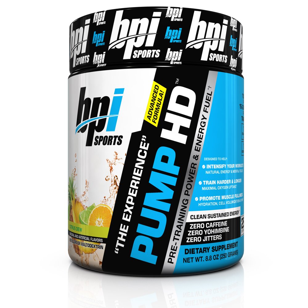 BPI Sports Pump HD Pre Workout + Energy Fuel Powder