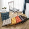 thumbnail image 4 of Nvzi Chair Cushion with Ties Ultra Soft Comfortable Square Seat Pad Adult Kids Reading Cushion for Kitchen Dining Room Office (Green,18"x18"), 4 of 4