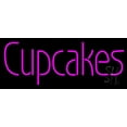 thumbnail image 1 of Pink Cupcakes LED Neon Sign 10 x 24 - inches, Clear Edge Cut Acrylic Backing, with Dimmer - Bright and Premium built indoor LED Neon Sign for restaurant window and interior decor., 1 of 7