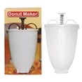 thumbnail image 4 of Jinsinto One hand Donut Maker Manual Donut Maker Plastic Doughnut Machine Mold Biscuit Donut Maker Donut-Depositor Made Waffle Dispenser (1 PCS, White), 4 of 5