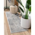 thumbnail image 1 of Unique Loom 3136068 3 x 13 ft. Chateau Wilson Runner Rug, Navy Blue, 1 of 1