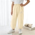 thumbnail image 2 of Bovxnpu Girls Casual Joggers Lightweight Pants High Waisted Solid Loose Casual Jogger Pants Kids Pants, 2 of 8