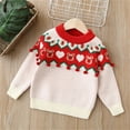 thumbnail image 2 of Vedolay Fall Sweaters for Girl 2023 Girl's Casual Long Sleeve Half Zip Pullover Solid V Neck Sweaters,White 5-6 Years, 2 of 3