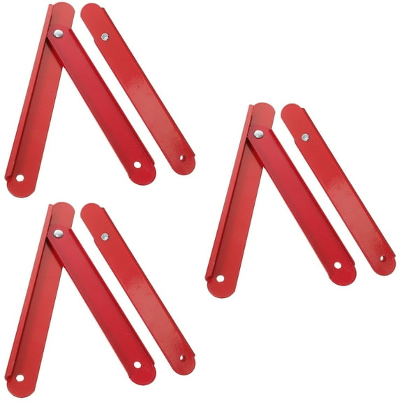 Set of 3 Heavy Duty Red Small Step Ladder Hinge Hooks Repair Rods for Home and Workshop Use
