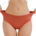 thumbnail image 5 of Nestiefly Womens Underwear Seamless High Waisted Panties | Full Coverage, Lightweight, Soft Stretch Breathable, Tagless Briefs 2026 Ginger L, 5 of 6