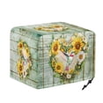 thumbnail image 6 of HELLHERO Hummingbird Sunflower Print Toaster Cover, Old Wooden Adjustable Bread Machine Dust Cover 2 Slice, Anti Fingerprint Oven Protector Waterproof, 6 of 8
