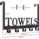 thumbnail image 2 of Over The Door Hooks, Towel Holder For Bathroom, Door Mount Towel Rack Towel Hooks For Bedroom Kitchen Pool Beach Towels Bathrobe Wall Mount (black), 2 of 5