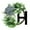 H, variant on Front Door Wreaths Unique Last Name with Bow for All Seasons Farmhouse Style and Customizable