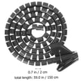 thumbnail image 3 of Spiral Winding Cable Management Pipe Flexible Wire Wrap Line Coiled Tube, 3 of 8