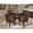 Black, variant on Luxe by East West Furniture 5 Piece Dining Table Set Consists Of 48" Round Table In Light Gray Color