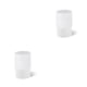 thumbnail image 4 of Divisor de pastillas Toystoory plástico Taza de agua 4 capas Ranura en forma de V portátil antideslizante Trituradora Blanco 2piezas, 4 of 6