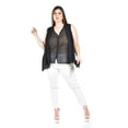 thumbnail image 4 of Blusa sin manga estilo chaleco Roman Fashion / Tallas Extras, 4053 (Negro) negro 42, 4 of 5