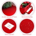 thumbnail image 4 of Hearth & Harbor 24" Christmas Wreath Storage Container with Interior Pockets and Dual Zippers, Red, 4 of 6