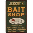thumbnail image 1 of JEREMY'S Green Bait Shop Man Cave Wall Decor Gift 8x12 Metal 208120027079, 1 of 1