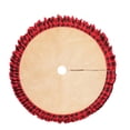 thumbnail image 2 of Nkmbld Large Christmas Tree Collar, Classic Red and Black Plaid Christmas Tree Skirt, Vintage Style Christmas Tree Base Cover, Beige, 2 of 7