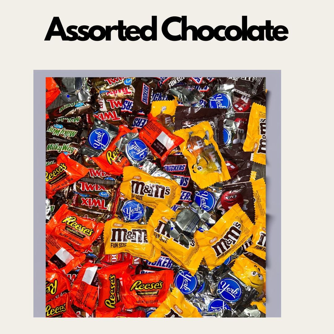 Assorted Chocolate Variety Pack (5 LB)  - Individually Wrapped Party Chocolates for Halloween, Birthdays, and Christmas