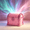 Pink, variant on EROSHOO 2-in-1 Dynamic Northern Light Projector Lamp, Retro Treasure Chest, Bluetooth Speaker, 8 Types of White Noise& & 7 Colors, Gifts for Boys Girls Room, Pink