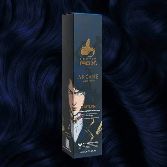 Arctic Fox Caitlyn Semi-Permanent Hair Color Deep Navy-Blue Hair Dye Color
