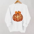 thumbnail image 3 of Kezqiaxn Crew Neck Sweatshirts Women Thanksgiving Pumpkin Long Sleeve Fall Casual Pullover Tops Sweatshirt for Women, 3 of 7