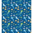 thumbnail image 3 of Ambesonne Under the Sea Duvet Cover Sets, Fish Turtle Nautical, 2-Twin, Dark Sky Blue Multicolor, 3 of 4