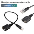 thumbnail image 4 of MYG Headset Audio Cable Dual 3.5mm To RJ9 Rj11 Plug Adapter Converter For PC Phone, 4 of 9