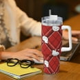 thumbnail image 6 of Lsque Sanrio Pattern 40 OZ Ice Bully Cup with Handle and Straw, Double Wall Stainless Steel Tumbler Travel Coffee Cup with Lid for Christmas Present, 6 of 8