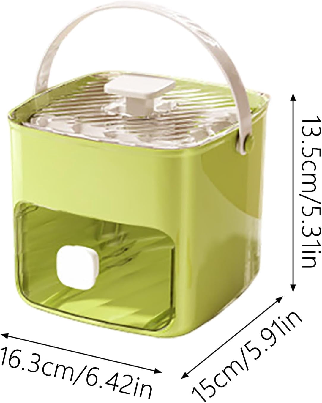 Ice Cube Tray with Lid and Bin Double Layer Freezer Ice Maker