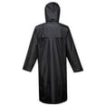 thumbnail image 2 of Portwest S438 Men's Waterproof Raincoat - Lightweight Long Rain Jacket with Hood and Pockets Black, X-Large, 2 of 5