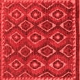 thumbnail image 1 of Ahgly Company Machine Washable Indoor Square Abstract Red Modern Area Rugs, 6' Square, 1 of 4