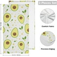 thumbnail image 2 of SKYSONIC Avocado Soft Hand Towels set of 2, Absorbent Bath Towel Decorative Fingertip Towels for Bathroom Gym Spa Hotel Beach Swimming Pool,14.4 x 28.3 inch, 2 of 7