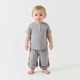 thumbnail image 2 of WELOIJEVBE Boy Summer Outfits Casual Short Sleeve T-Shirt and Shorts for Infant Boys clothes for boys 9-12 Months, 2 of 5