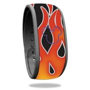 MightySkins DIMABA-Hot Flames Skin Decal Wrap for Disney Magic Band Hand Toy - Hot Flames