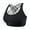 Black, variant on Viikei 2025 Bras Clearance Summer Fall Women's Plus Size Bra Women's Plus Size Ice Silk Cross Beautiful Back Yoga Fitness Sports Bra Underwear Women Vest