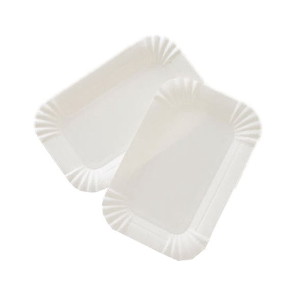 unbranded 100Ud Platos Desechables De Papel Ecológicos Con Ondulado Para Evitar Derrames
