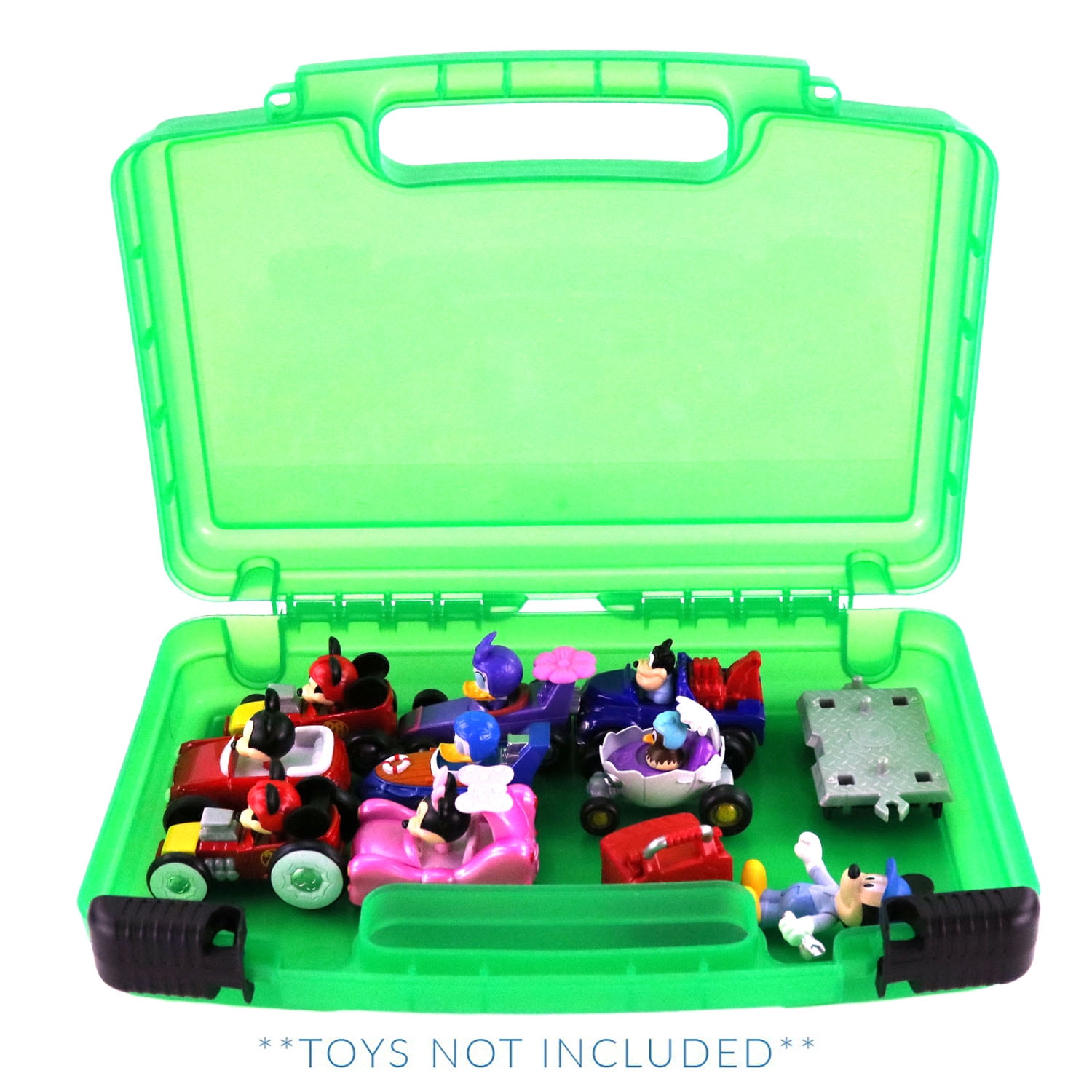 Toy Storage Carrying Box, Compatible with Mickey Roadster Case, Figures