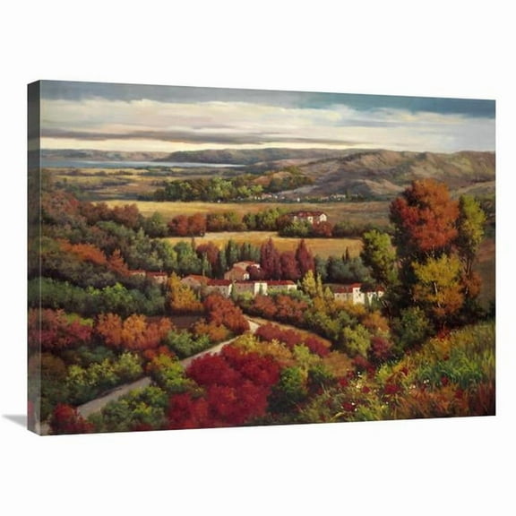 Global Gallery  Villagio Distante II Art Print - Lazzara - 24in. x 32in.