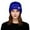 zb-Blue, variant on AWZXDE Beanie Hats For Women Rhinestone And Pearl Detailed Winter Knitted Wool Cap Fashion Punk Style Pullover White