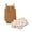 Brown, variant on Mercatoo Baby Girl Clothes Outfits Cotton Solid Color Romper Casual 2PCS Set Birthday Girl Outfit