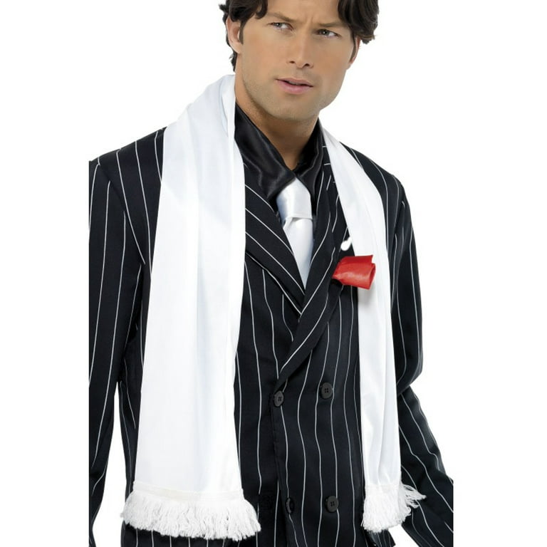 1920s Scarf With Tassels Adult White