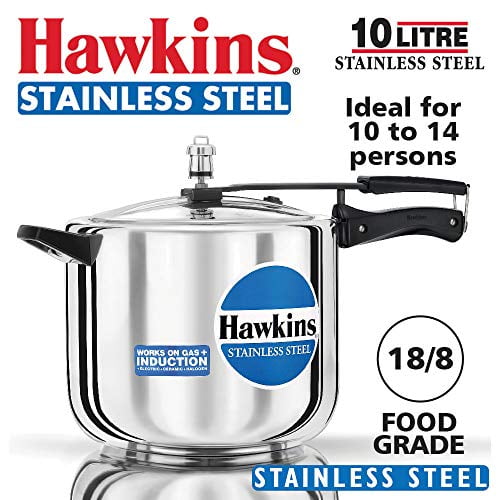 Silver Choose 2,3,4,5,6,8,10 liters Hawkins Stainless Steel Pressure Cooker 