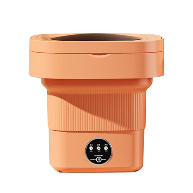 Lavadora de ropa de 6,5 l, modo de 3 marchas, plegable para trapos recién nacidos (naranja UE) Tmvgtek Libre de BPA